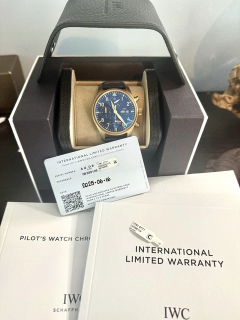 IWC Montre d’Aviateur Chronographe – Bronze & Cadran Bleu – IW288109 – Coffret et papiers